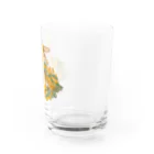 たかはらゆかイラストレーションのミモザと子うさぎ Water Glass :right