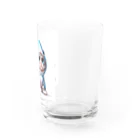 IloveCatのサメのフードを被った子猫 Water Glass :right