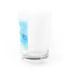 ALOHA from HAWAII 〜ハワイから愛を込めて〜の水彩画ワイキキビーチ Water Glass :right