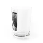 chocomegane0228のモノクロ猫 Water Glass :right