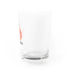 medaka-gakkouのいわきメダカの学校ロゴグッズ Water Glass :right