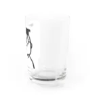 コトアート: 「私はわたし、人は人」のぼく教授 Water Glass :right