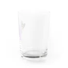 チワワの、のぶながSHOPのひょっこりのぶちゃん Water Glass :right