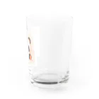 Youthfulの可愛らしい色鉛筆画で描かれたパンダの子 Water Glass :right