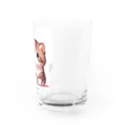 シマのかわいい子猫の兄弟 Water Glass :right