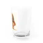 AQUAMETAVERSEのキャプをかぶった可愛い子犬 Marsa 106 Water Glass :right