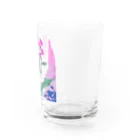 RetrowaveFlowerのRetrowaveFlower-スイートピー- Water Glass :right