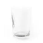 ゴルフバカイラストレーター野村タケオのNOM SHOPのシバヲ　モノクログッズ Water Glass :right