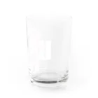 牛川 暗のグッズショップのUMA（白） Water Glass :right