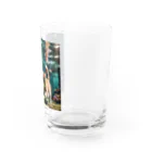 sion1010の泳ぐ猫グッズ Water Glass :right