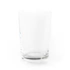 ko_858585のウサギ猫：ブルー Water Glass :right