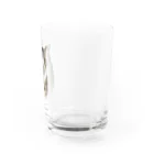 むっちり猫のむっちり丸の不機嫌な美猫 ミロ姫 Water Glass :right