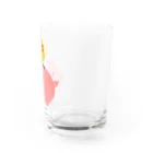 お絵かき屋さんの豚の貯金箱（ポイント） Water Glass :right