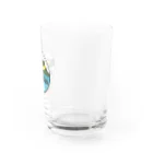 mahaloha808のmahaloha 丸ロゴ Water Glass :right