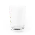 cats&reptiles cafe Odd eyeのてぐらしいぐらしもにらし　レッドVer. Water Glass :right