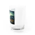 studio eizoの夜に輝く美しい村の光景 Water Glass :right