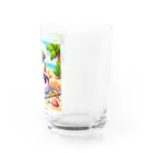 Chocolate-Lily-Mの☆ゆるキャラ・マシュマロ☆ Water Glass :right