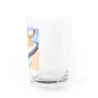 ショップたかぞーの波乗りネコ Water Glass :right