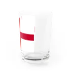 お絵かき屋さんのイングランドの国旗 Water Glass :right