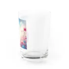 花とイロドリ。の水彩タッチの花畑 Water Glass :right