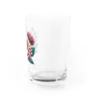 Have-good-luckのふんわりした花「ダリア」 Water Glass :right