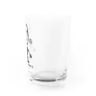 吉田家の店のたじみのじいじ　黒 Water Glass :right