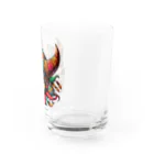 kuramoのカラベラ・スカル ワンポイントクールTシャツ Water Glass :right