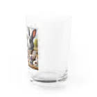 noririnoのウサギの親子 Water Glass :right