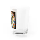 CatCraftsの猫のダンスパーティー Water Glass :right