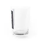 kazeou（風王）の死神と薔薇（縦）AI生成 Water Glass :right