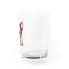 ブヒーズのbaby bostonterrier Water Glass :right