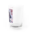 日本文化デザインショップの「侍スピリット」プレミアム侍Tシャツ Water Glass :right