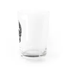 髑髏と骨のシンプルスカル Water Glass :right