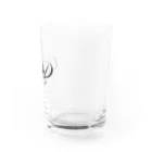 茶葉イヌ倉庫の茶葉イヌのロゴ Water Glass :right