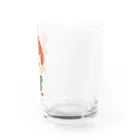 Poooompadoooourのおむずかりボーイ(線なし/カラー・赤) Water Glass :right