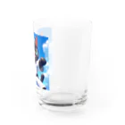 キュート＆クールの空手家クロネコ君・バージョン２ Water Glass :right