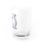 しんすけのイルカの親子 Water Glass :right