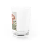 teatimeのピンクのラナンキュラス Water Glass :right