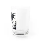 野良猫のアトリエのドラゴン（シルエット） Water Glass :right