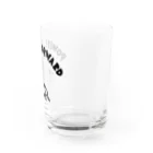 PokuStarのバスケットボール　パワーフォワードなネコ Water Glass :right