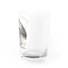 bona fideの開運招き猫　みこ Water Glass :right