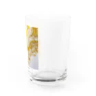 Haru_Pooh_のアルコールインクアート　-YELLOW- Water Glass :right