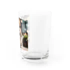 kurotosのくしゃみをしている猫 Water Glass :right