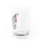 chicodeza by suzuriのビビッドな蝶々 Water Glass :right