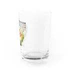 eri_sakuの夏の果実　メロン(黒文字) Water Glass :right