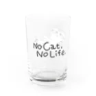 TomoshibiのNo Cat, No Life.  抱っこ猫 Water Glass :right