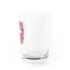 Lichtmuhleのイングリッシュローズとアビシニアンモルモット Water Glass :right