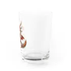 ドラゴンとわたしのドラゴンとビスケット Water Glass :right