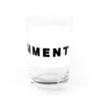 micyorina shopのmicyorina 「NO COMMENT」logo Water Glass :right