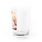 Yukari3977のリボンをつけた白猫ちゃん Water Glass :right